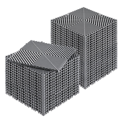 Interlocking Drainage Mat, 31 x 31 cm Modular Interlocking Cushion, 40 Pcs Splicing Drainage Mats, Non-Slip V952-CKPSD12X12INYQCJXV0