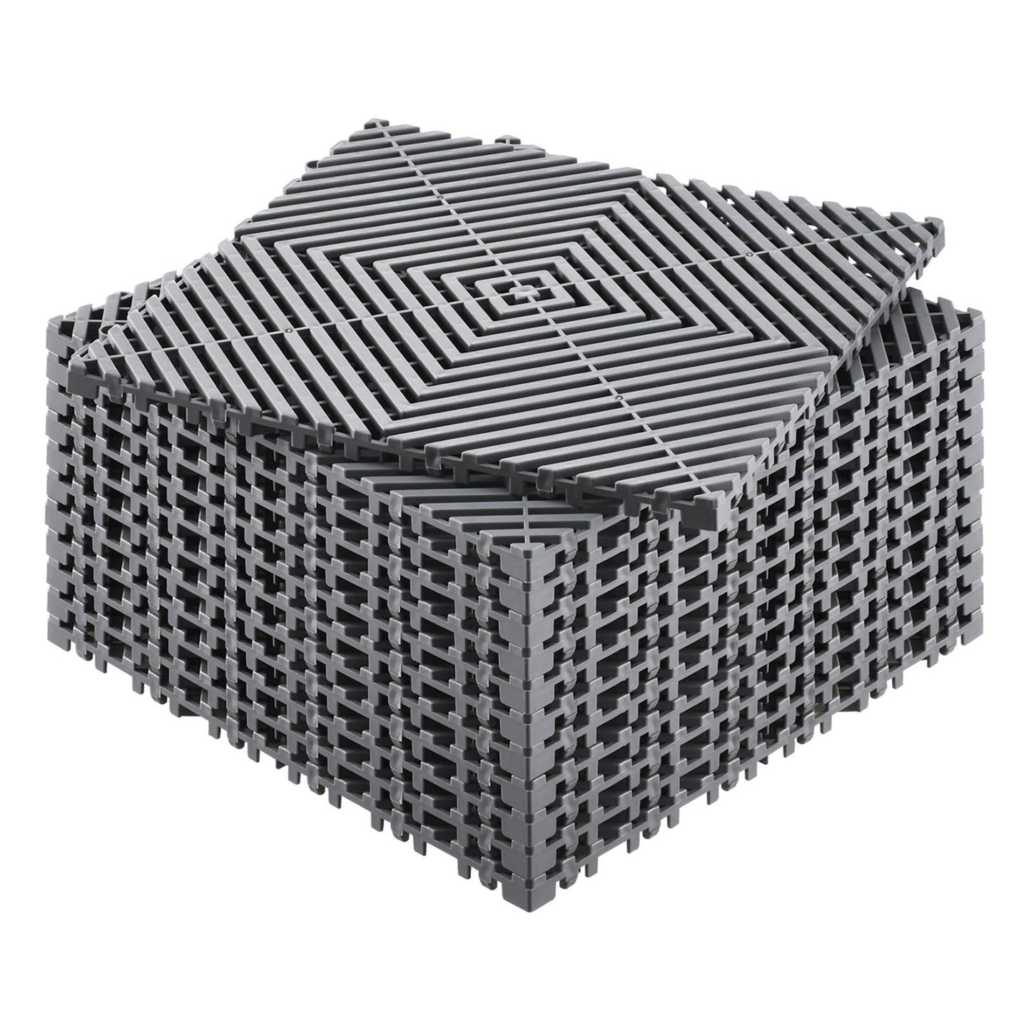 Interlocking Drainage Mat, 31 x 31 cm Modular Interlocking Cushion, 12 Pcs Splicing Drainage Mats, Non-Slip V952-CKPSD12X12YC7FR5ZV0