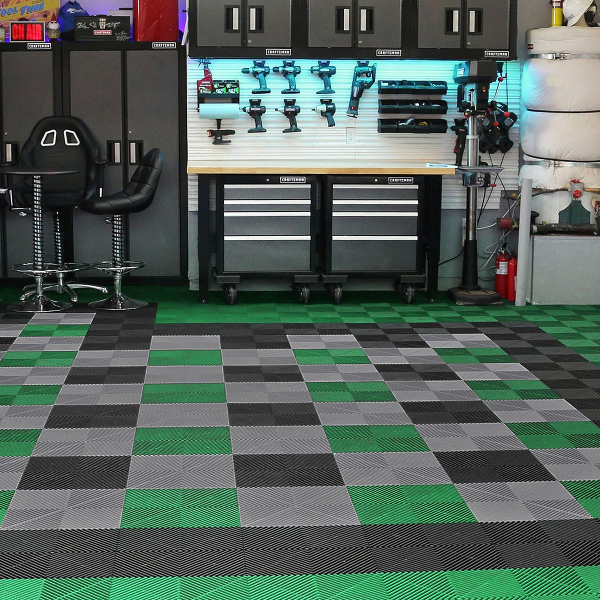 Interlocking Drainage Mat, 31 x 31 cm Modular Interlocking Cushion, 12 Pcs Splicing Drainage Mats, Non-Slip V952-CKPSD12X12YC7FR5ZV0