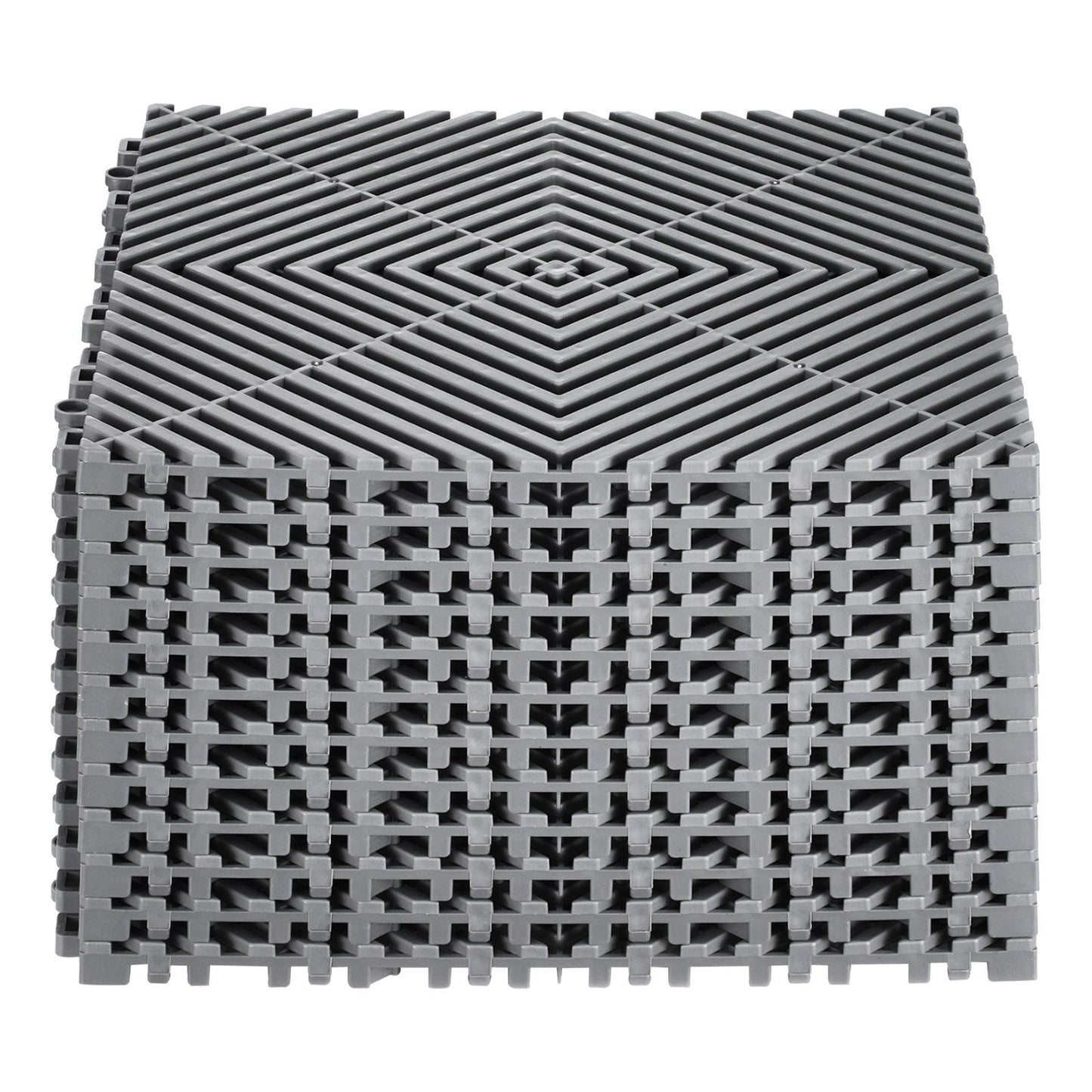 Interlocking Drainage Mat, 31 x 31 cm Modular Interlocking Cushion, 12 Pcs Splicing Drainage Mats, Non-Slip V952-CKPSD12X12YC7FR5ZV0