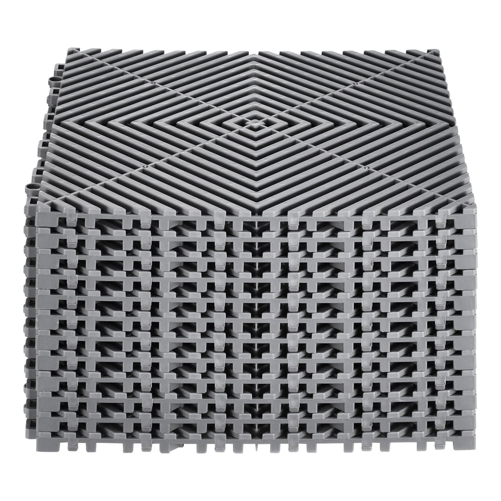 Interlocking Drainage Mat, 31 x 31 cm Modular Interlocking Cushion, 12 Pcs Splicing Drainage Mats, Non-Slip V952-CKPSD12X12YC7FR5ZV0
