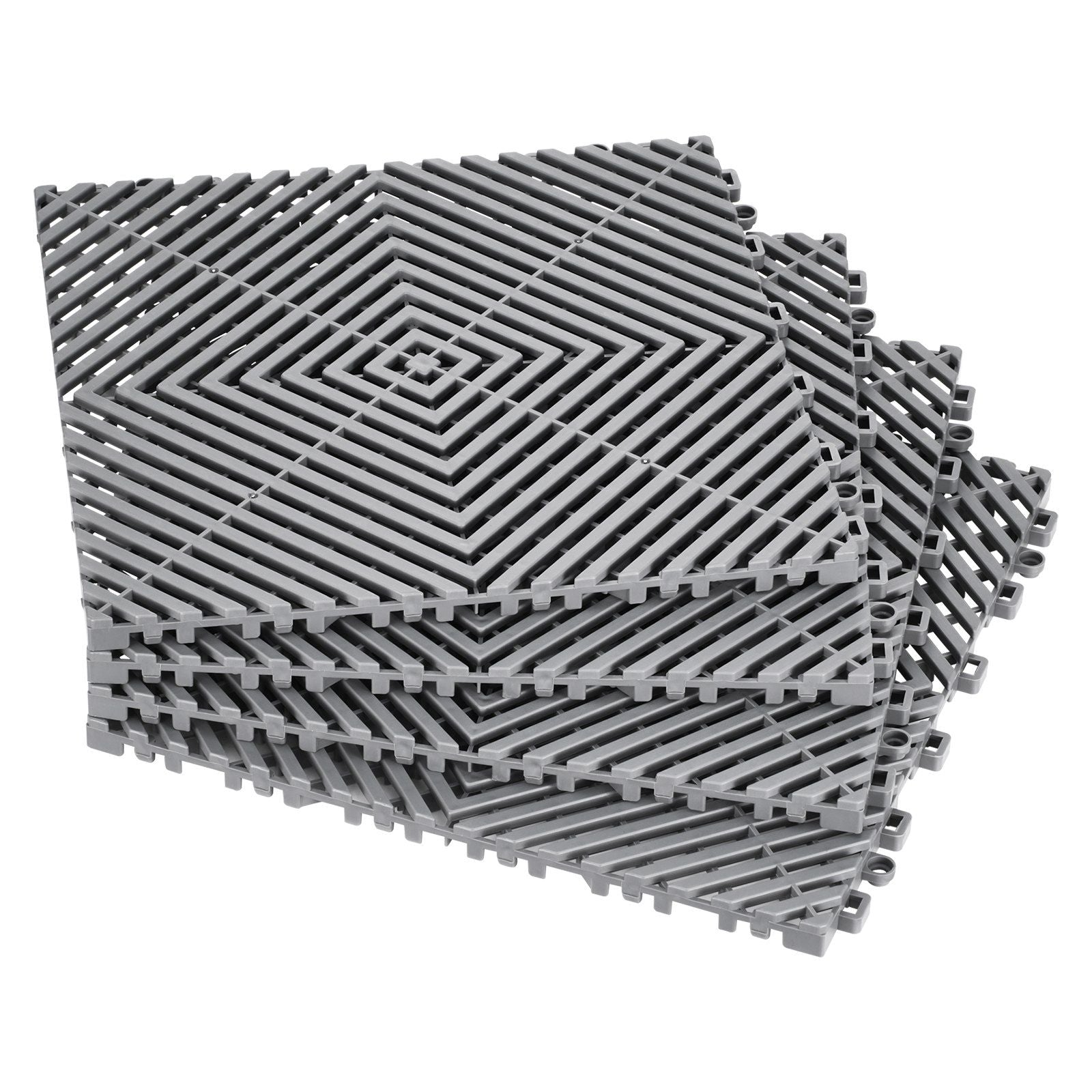 Interlocking Drainage Mat, 31 x 31 cm Modular Interlocking Cushion, 12 Pcs Splicing Drainage Mats, Non-Slip V952-CKPSD12X12YC7FR5ZV0
