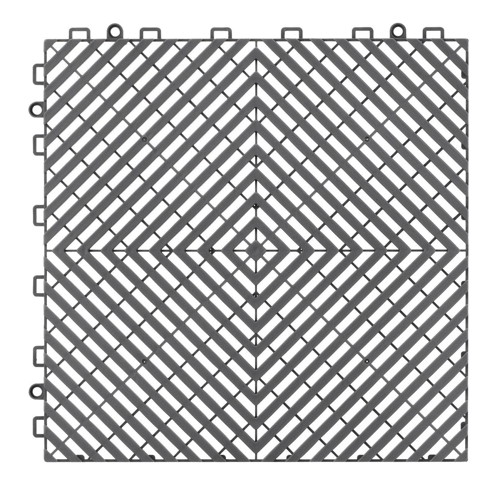 Interlocking Drainage Mat, 31 x 31 cm Modular Interlocking Cushion, 12 Pcs Splicing Drainage Mats, Non-Slip V952-CKPSD12X12YC7FR5ZV0