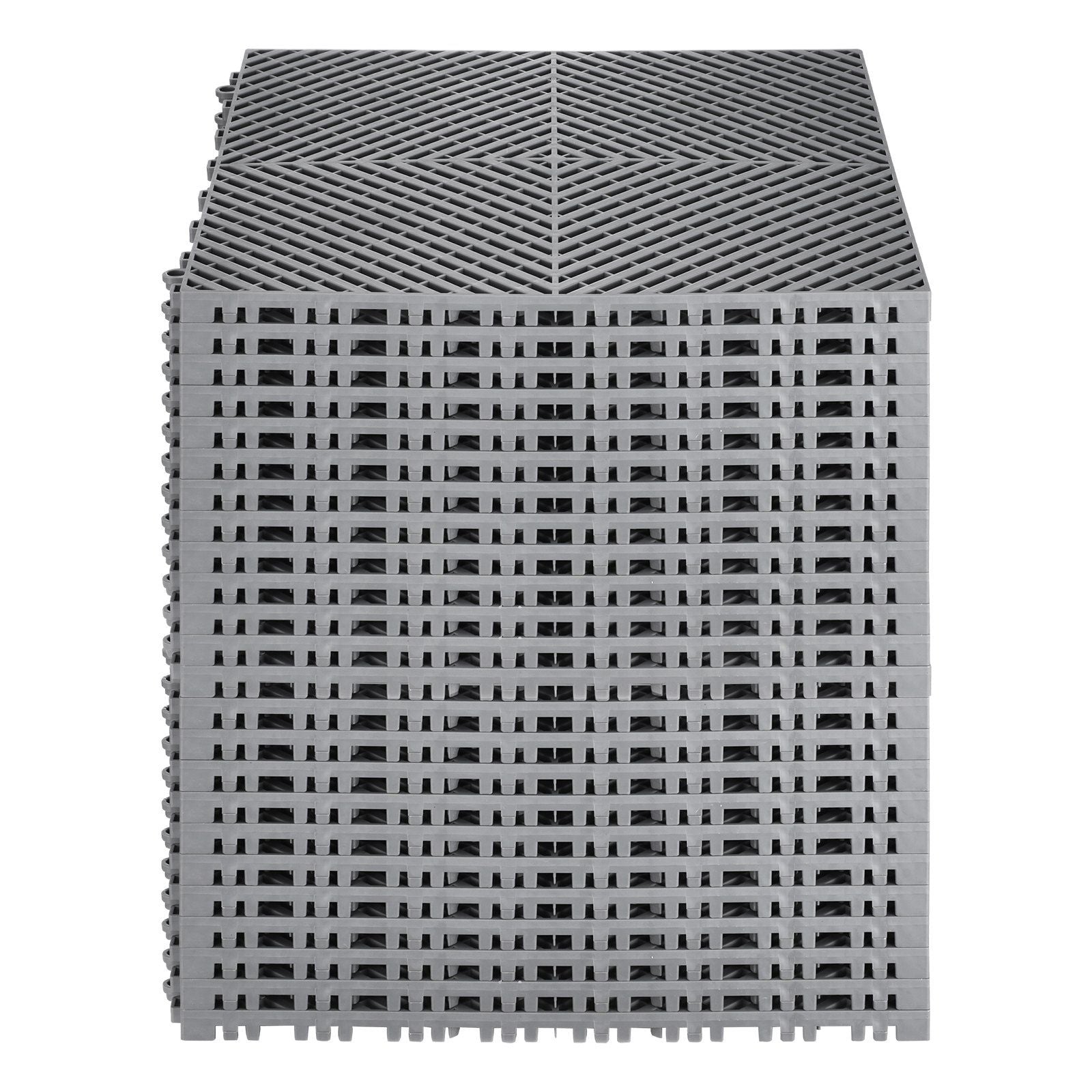 Interlocking Drainage Mat, 41.5 x 41.5 cm Modular Interlocking Cushion, 24 Pcs Splicing Drainage Mats, PP V952-CKPSD157157IYIV1HV0