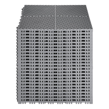 Interlocking Drainage Mat, 41.5 x 41.5 cm Modular Interlocking Cushion, 24 Pcs Splicing Drainage Mats, PP V952-CKPSD157157IYIV1HV0