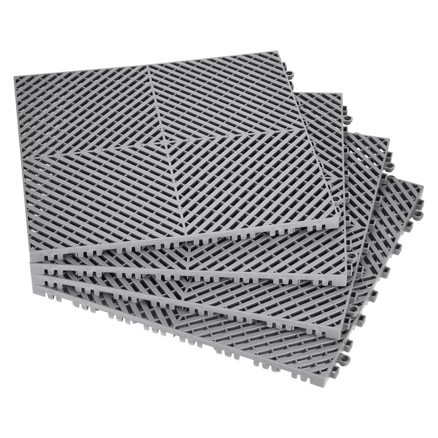 Interlocking Drainage Mat, 41.5 x 41.5 cm Modular Interlocking Cushion, 24 Pcs Splicing Drainage Mats, PP V952-CKPSD157157IYIV1HV0