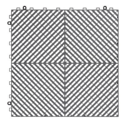 Interlocking Drainage Mat, 41.5 x 41.5 cm Modular Interlocking Cushion, 24 Pcs Splicing Drainage Mats, PP V952-CKPSD157157IYIV1HV0