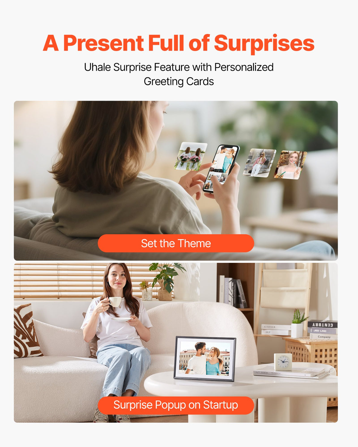 260 mm Digital Picture Frame 32GB IPS Touchscreen Wi-Fi Photo Frame V952-CKPSZXK101IN5B6VN001V3