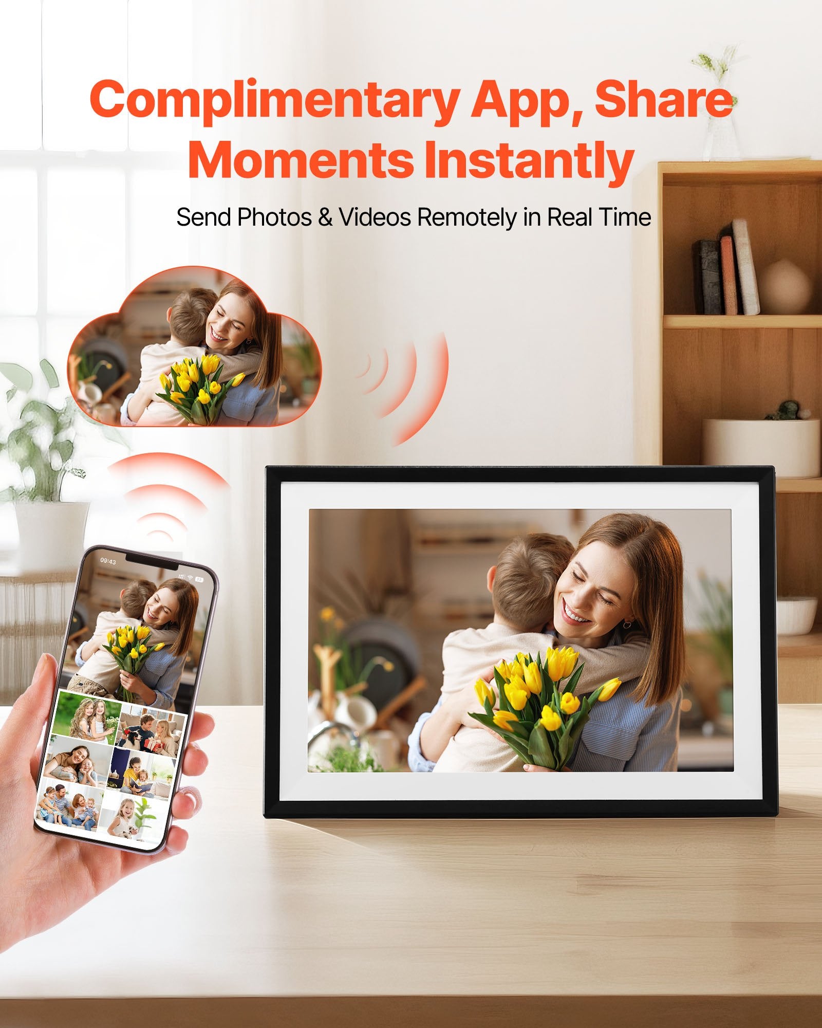 260 mm Digital Picture Frame 32GB Touchscreen 2-Pack Wi-Fi Photo Frames V952-CKPSZXK101INQDCMO001V3