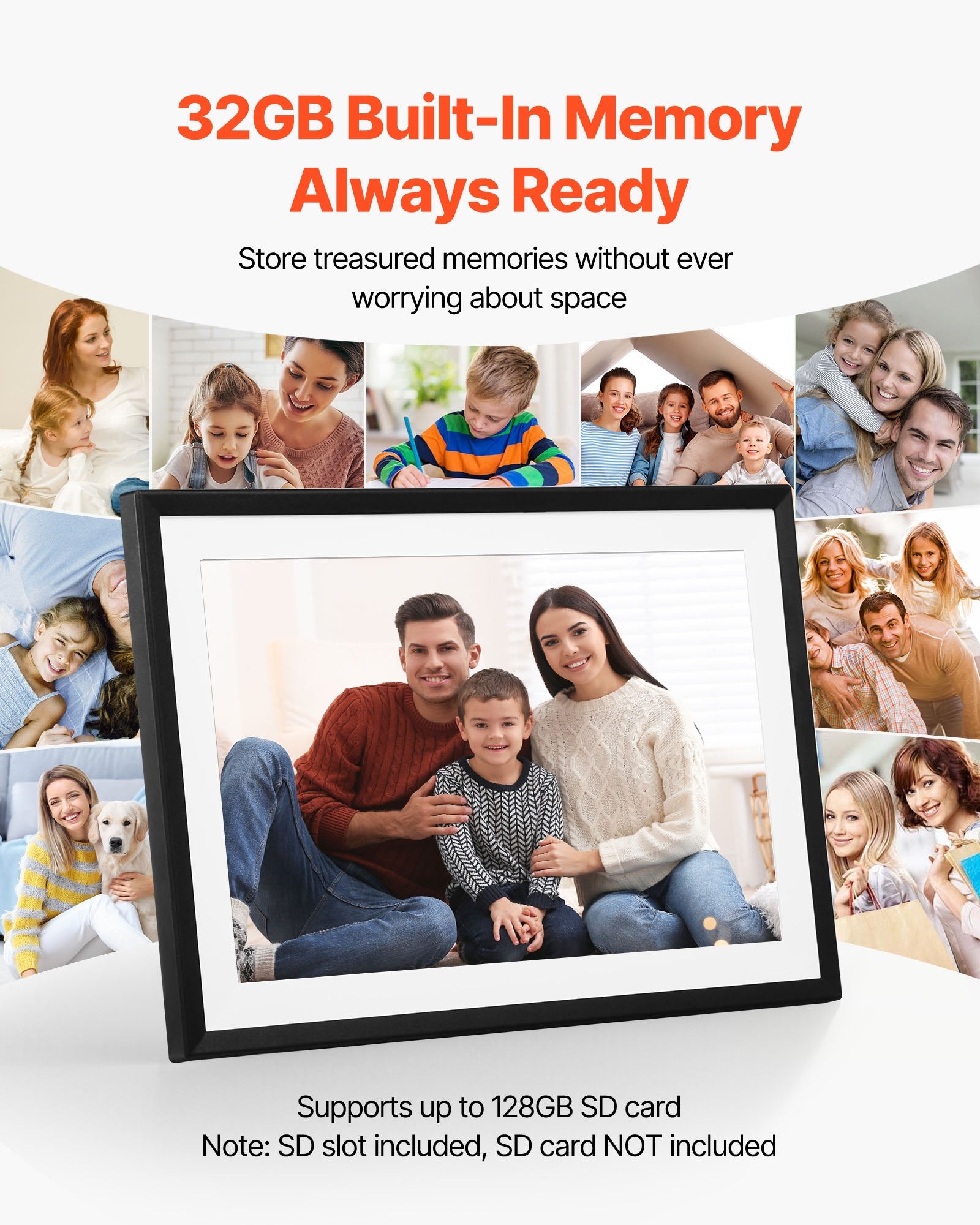 260 mm Digital Picture Frame 32GB Touchscreen 2-Pack Wi-Fi Photo Frames V952-CKPSZXK101INQDCMO001V3