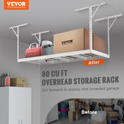 Overhead Garage Storage Rack, 91.44x243.84cm Garage Ceiling Storage Racks, Heavy Duty Adjustable Cold Rolled V952-CKTHBCWJZBS36S0MYV0