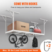 Overhead Garage Storage Rack, 91.44x243.84cm Garage Ceiling Storage Racks, Heavy Duty Adjustable Cold Rolled V952-CKTHBCWJZBS36S0MYV0
