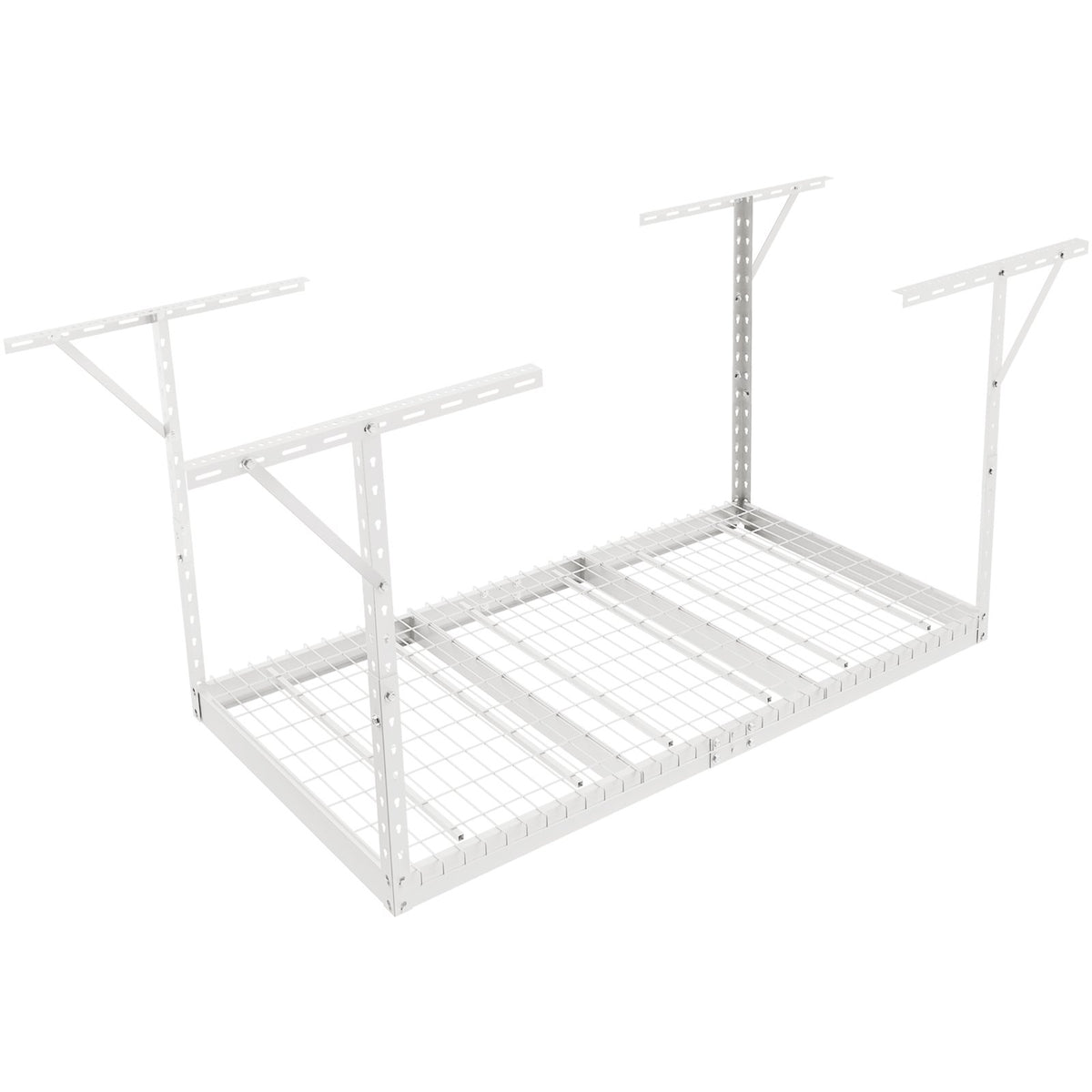 Overhead Adjustable Garage Storage Rack 36x72in Ceiling Rack 550lbs White V952-CKTHBCWJZBS36XGFYV0