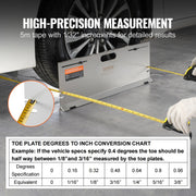 Wheel Alignment Tool, 2-Pack Alignment Tool Toe Plates, Stainless Steel Toe Angle Measurement Tool Plate, 4 V952-CLDWJJBXG4BD6BCILV0