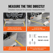 Wheel Alignment Tool, 2-Pack Alignment Tool Toe Plates, Stainless Steel Toe Angle Measurement Tool Plate, 4 V952-CLDWJJBXG4BD6BCILV0