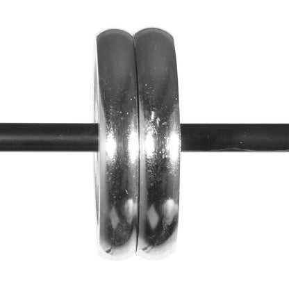 Double Rod Curtain Rods, 36-72 inches(3-6ft) Adjustable Length, Black Double Curtain Rods with Cap Finials, V952-CLG3672INCHYSMRE8V0
