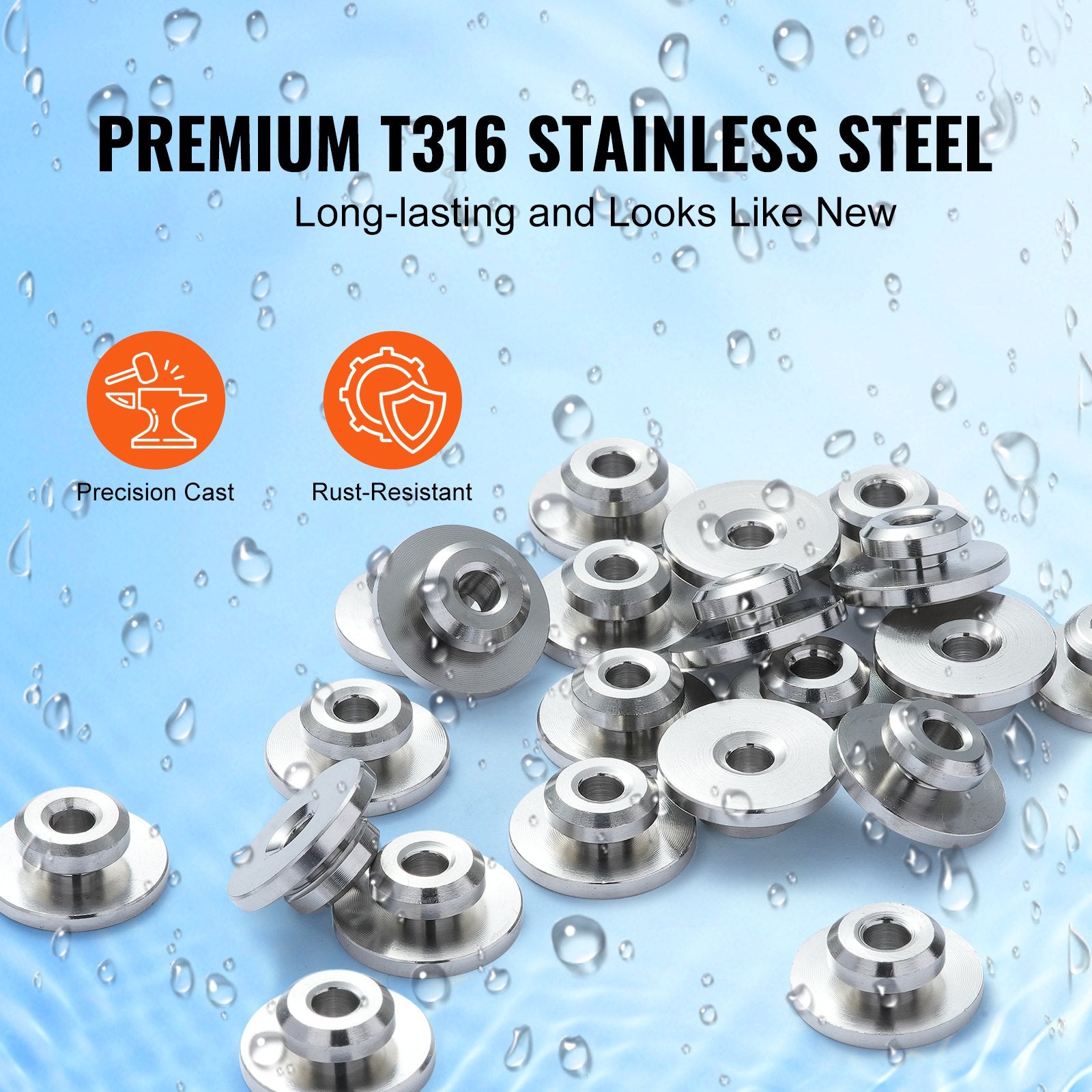 51Pack Cable Railing Kit 3.2mm Wheel Protector Sleeves, Bundle with Black Invisible 3.2mm Swage Tensioner and V952-CLHT51JYS000TOHGMV0