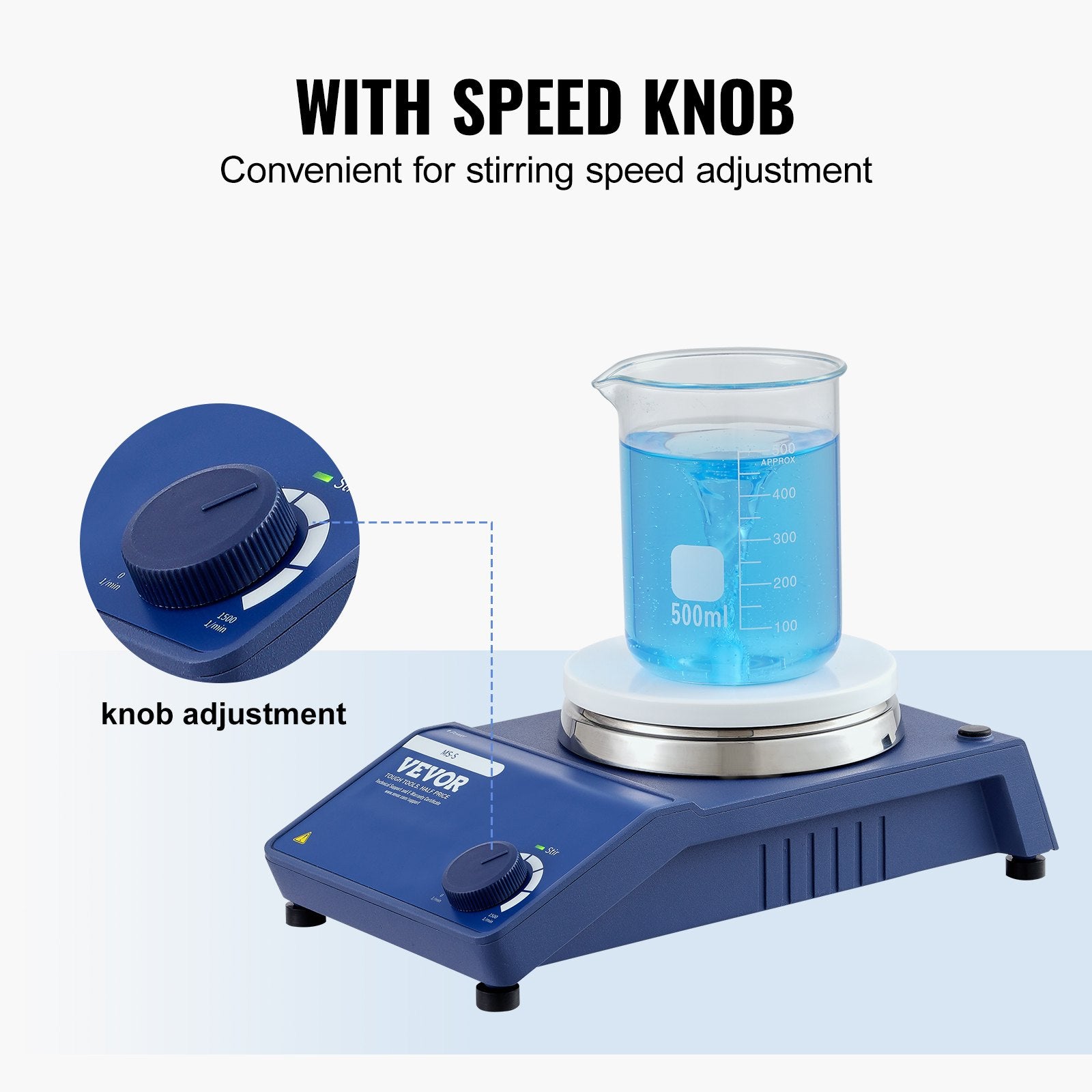 Magnetic Stirrer Stir Plate Kit 0-1500 RPM Adjustable Speed Max 22L V952-CLJBJ120LBJR0ICLWV3