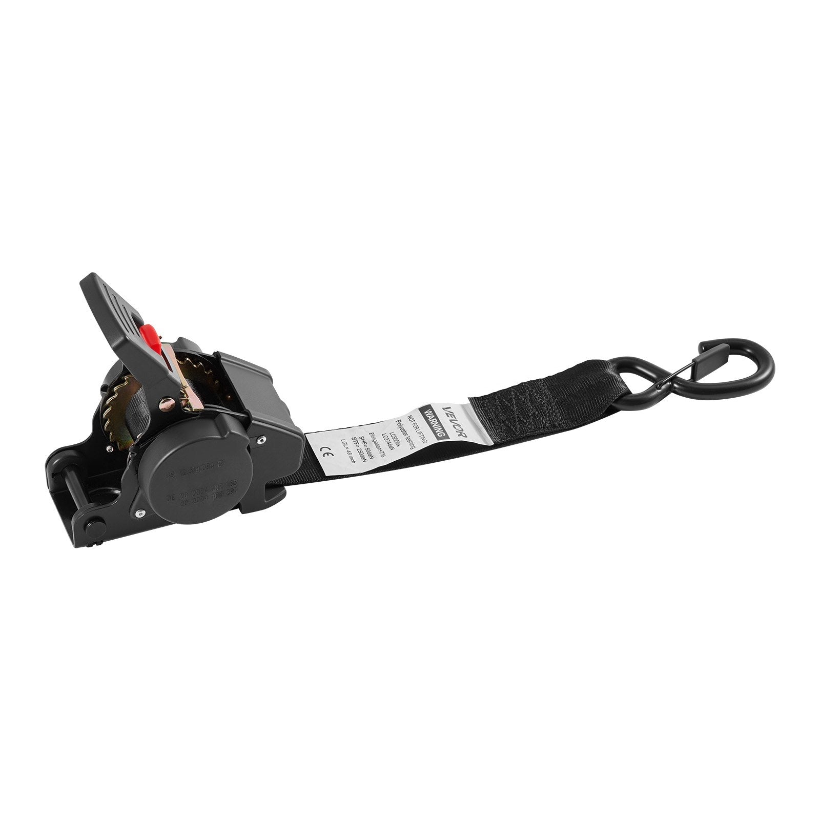 Wheel Chock Tie-Down Kit, Fixed Trailer Tie Down Strap, Car Tie Down Kit with S-Hook, Break Strength 748 kg & V952-CLJGTJ2GDSSXOFYCV001V0