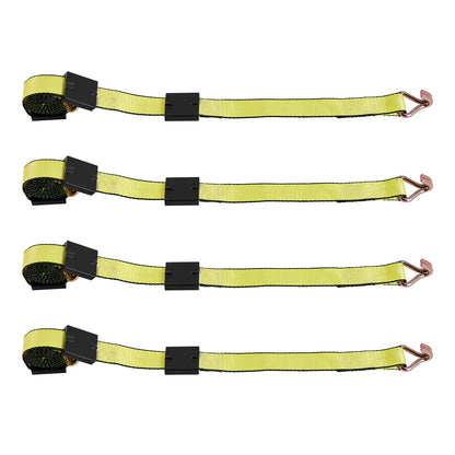 Wheel Chock Tie-Down Kit, Deck-Style Trailer Tie Down Strap, Car Tie Down Kit with J-Hook, Break Strength V952-CLJGTJ2JBXJX0SH2A001V0