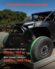 Wheel Chock Tie-Down Kit, Chock-Style Trailer Tie Down Strap, Car Tie Down Kit with Buckle, Break Strength V952-CLJGTJ2LDXKKG5GOH001V0