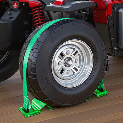 Wheel Chock Tie-Down Kit, Chock-Style Trailer Tie Down Strap, Car Tie Down Kit with Buckle, Break Strength V952-CLJGTJ2LDXKKG5GOH001V0