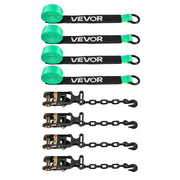 Wheel Chock Tie-Down Kit, Tire-Style Tow Dolly Strap, Car Tie Down Kit with Heavy-Duty Hook, Break Strength V952-CLJGTJ2LTXZX66N3Q001V0