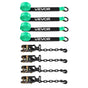 Wheel Chock Tie-Down Kit, Tire-Style Tow Dolly Strap, Car Tie Down Kit with Heavy-Duty Hook, Break Strength V952-CLJGTJ2LTXZX66N3Q001V0