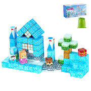 Magnetic Blocks, 150 PCS Glacier Castle Set, Magnetic Building Cubes for Kids, STEM Montessori Sensory Toys V952-CLKGNBBCCB10KYF3L001V0