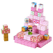 Magnetic Blocks, 100 PCS Princess Castle Set, Magnetic Building Cubes for Kids, STEM Montessori Sensory Toys V952-CLKGNBGZCB10F2AVW001V0