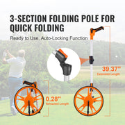 Measuring Wheel 12.5" Road Runner Distance Telescoping Handle w/ Back Bag V952-CLLFZXXS125INT5BWV0