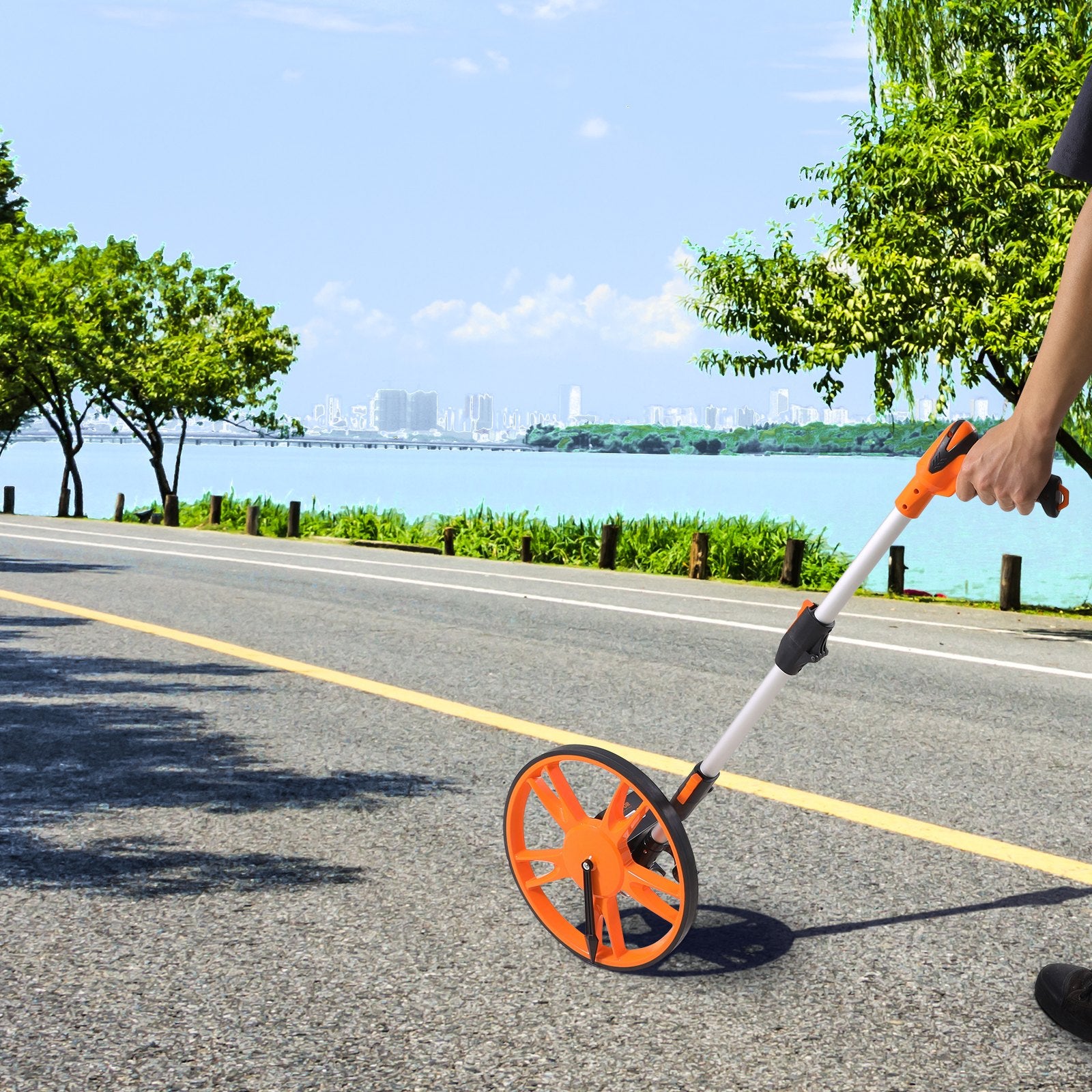 Measuring Wheel 12.5" Road Runner Distance Telescoping Handle w/ Back Bag V952-CLLFZXXS125INT5BWV0