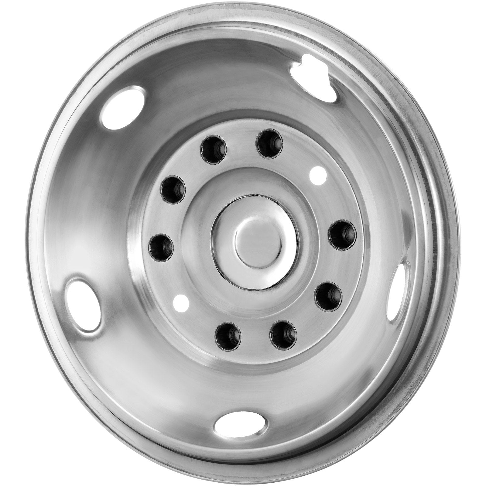 50cm 8 Lug Wheel Simulators, 304 Stainless Steel Wheel Simulator Kit with Mirror Polished Finish, 2 Front and V952-CLMNQ195YC4P6TQSZV0