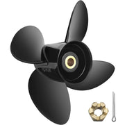 Outboard Propeller, Replace for OEM 3587522, 4-Blade 14 1/4"" x 19"" Pitch Aluminium Boat Propeller, V952-CLXJH41414X19DFBXV0