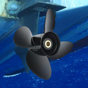 Outboard Propeller, Replace for OEM 3587522, 4-Blade 14 1/4"" x 19"" Pitch Aluminium Boat Propeller, V952-CLXJH41414X19DFBXV0