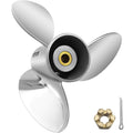 Outboard Propeller, Replace for OEM 3860709, 3-Blade 14.5"" x 21"" Pitch Steel Boat Propeller, Compatible V952-CLXJY31412X211DRFV0