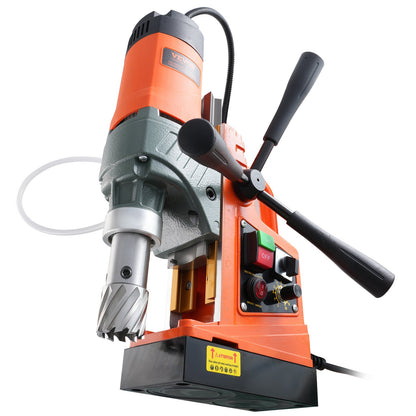 Magnetic Drill, 1450W Motor 1.6 in Boring Diameter, 2810 lbf Portable Electric Mag Drill Press, with 2 Coring V952-CLZTJ2J40MMMO8WSCV3