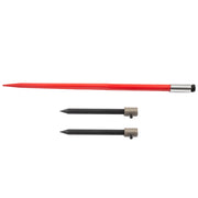 Hay Spear 49" Bale Spear 3000 lbs Capacity, Bale Spike Quick Attach Square Hay Bale Spears, Red Coated Bale V952-CM45X12503000DTT1V0