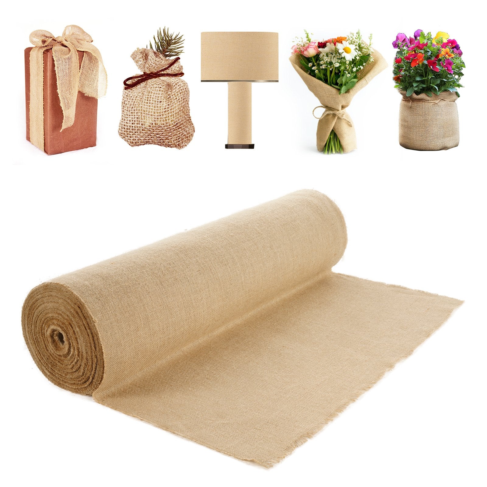 Burlap Fabric Roll Burlap Tree Wrap 914 mm x 45.7 m for Crafts & Plants V952-CMBJ36INCHES3TQMTV0