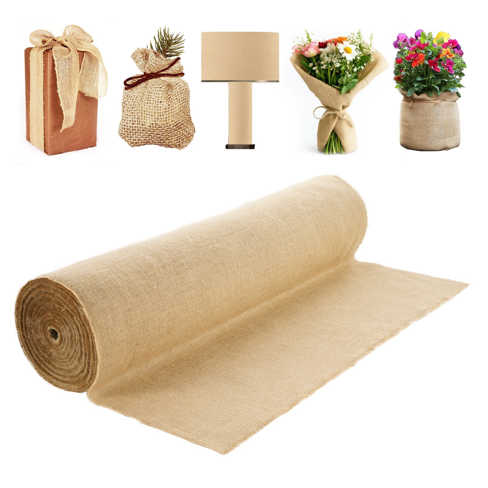 Burlap Fabric Roll Burlap Tree Wrap 1016 mm x 45.7 m for Crafts & Plants V952-CMBJ40INCHESIUNCVV0