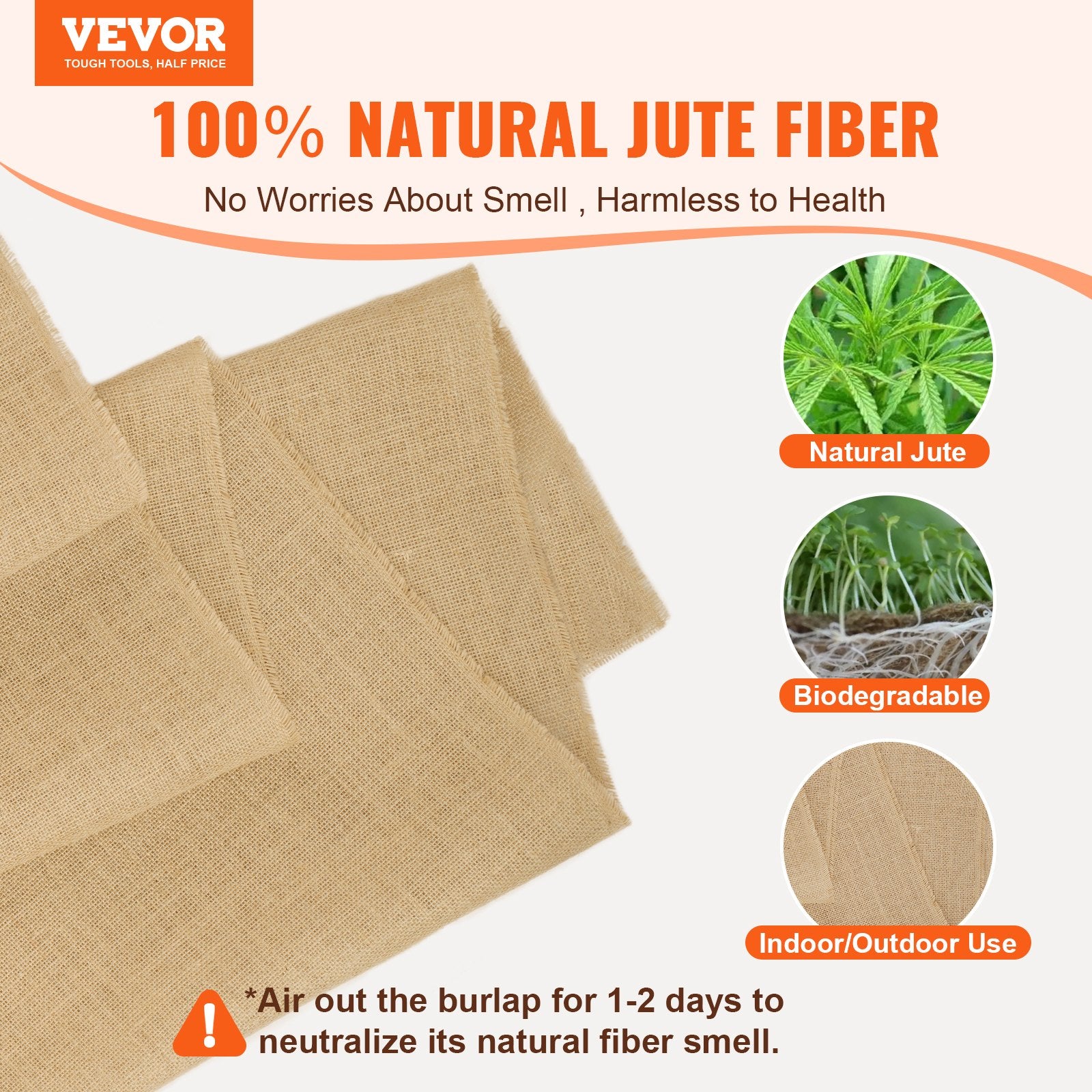 Burlap Fabric Roll Burlap Tree Wrap 1016 mm x 45.7 m for Crafts & Plants V952-CMBJ40INCHESIUNCVV0