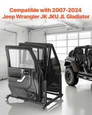 Jeep Door Storage Cart, 4 Doors Moveable Storage Cart Rack with Thickened Rubber Cushion, Sturdy Car Door V952-CMTCBPXCZ4PCBKV5WV0
