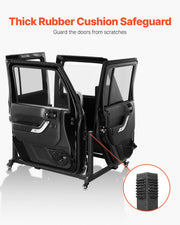 Jeep Door Storage Cart, 4 Doors Moveable Storage Cart Rack with Thickened Rubber Cushion, Sturdy Car Door V952-CMTCFXCZ4PCS2X886V0