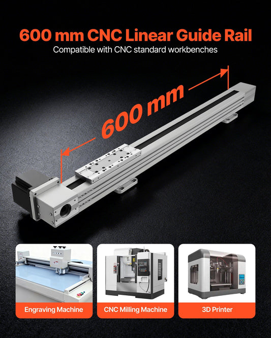 Linear Guide Rail, Belt Drive, CNC Linear Motion Stage Actuator, with Nema34 Stepper Motor, 600 mm Stroke V952-CNCZXDGPDCD6DKSD3001V9