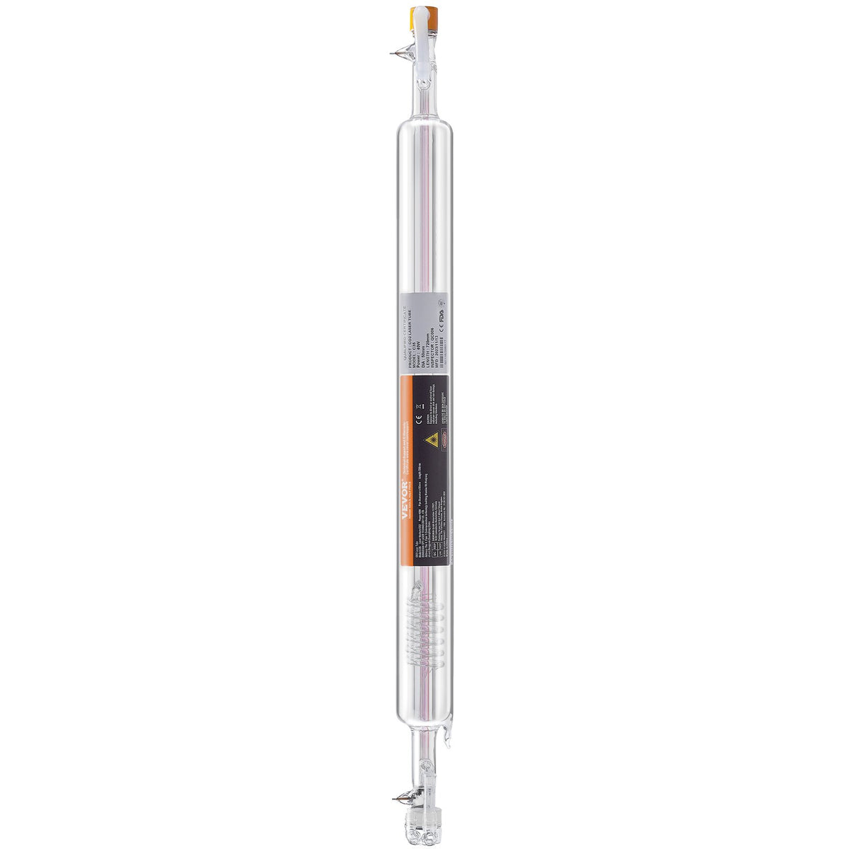 Laser Tube, 40W CO2 Laser Tube for Laser Engraver and Cutter Machine, 720 mm Length, 50 mm Diameter, Glass V952-CO2JGG40W000T6RH6V9