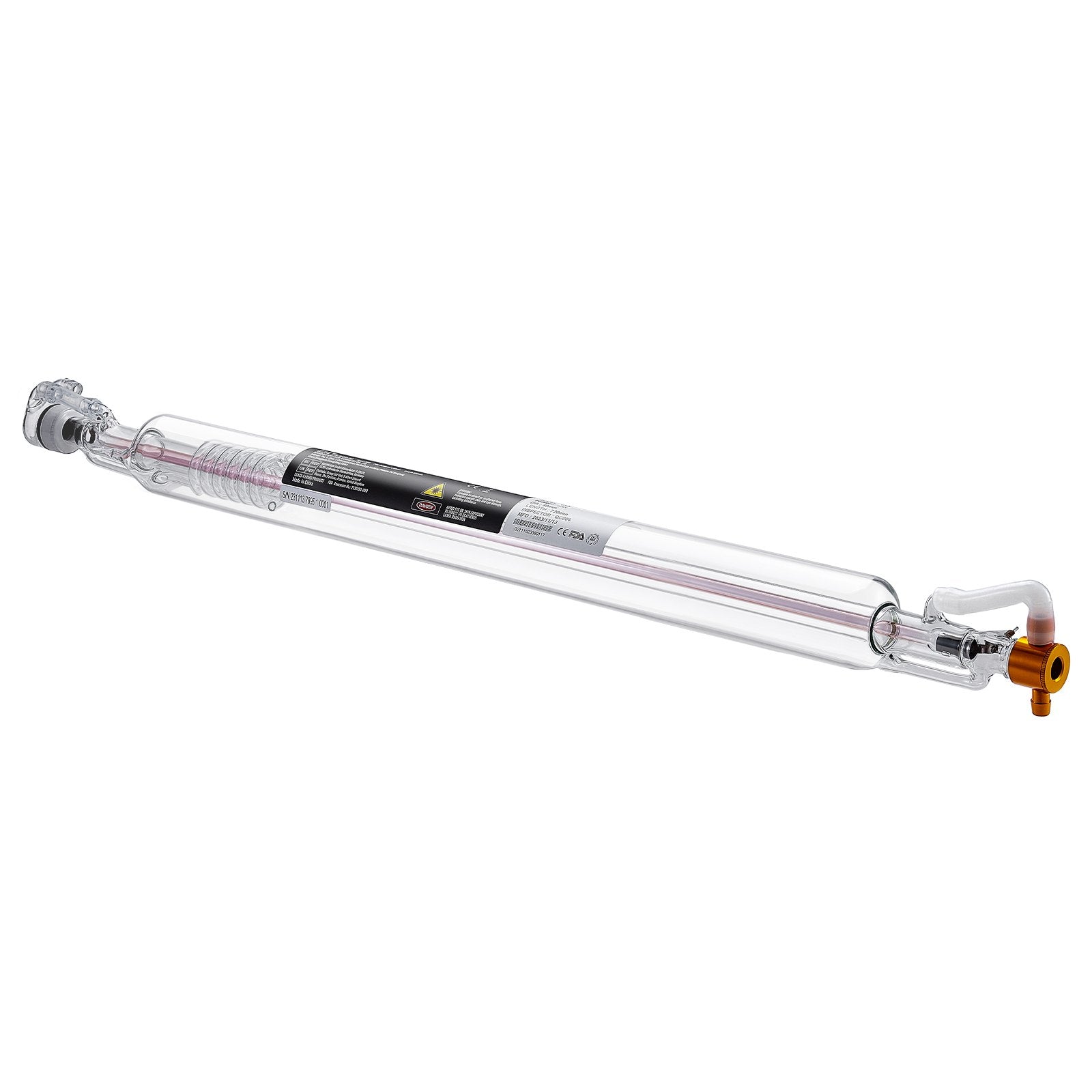 Laser Tube, 40W CO2 Laser Tube for Laser Engraver and Cutter Machine, 720 mm Length, 50 mm Diameter, Glass V952-CO2JGG40W000T6RH6V9