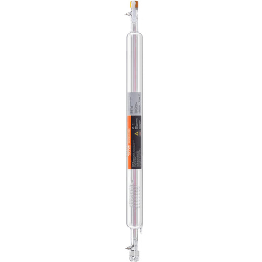 Laser Tube, 50W CO2 Laser Tube for Laser Engraver and Cutter Machine, 850 mm Length, 50 mm Diameter, Glass V952-CO2JGG50W00025GL9V9