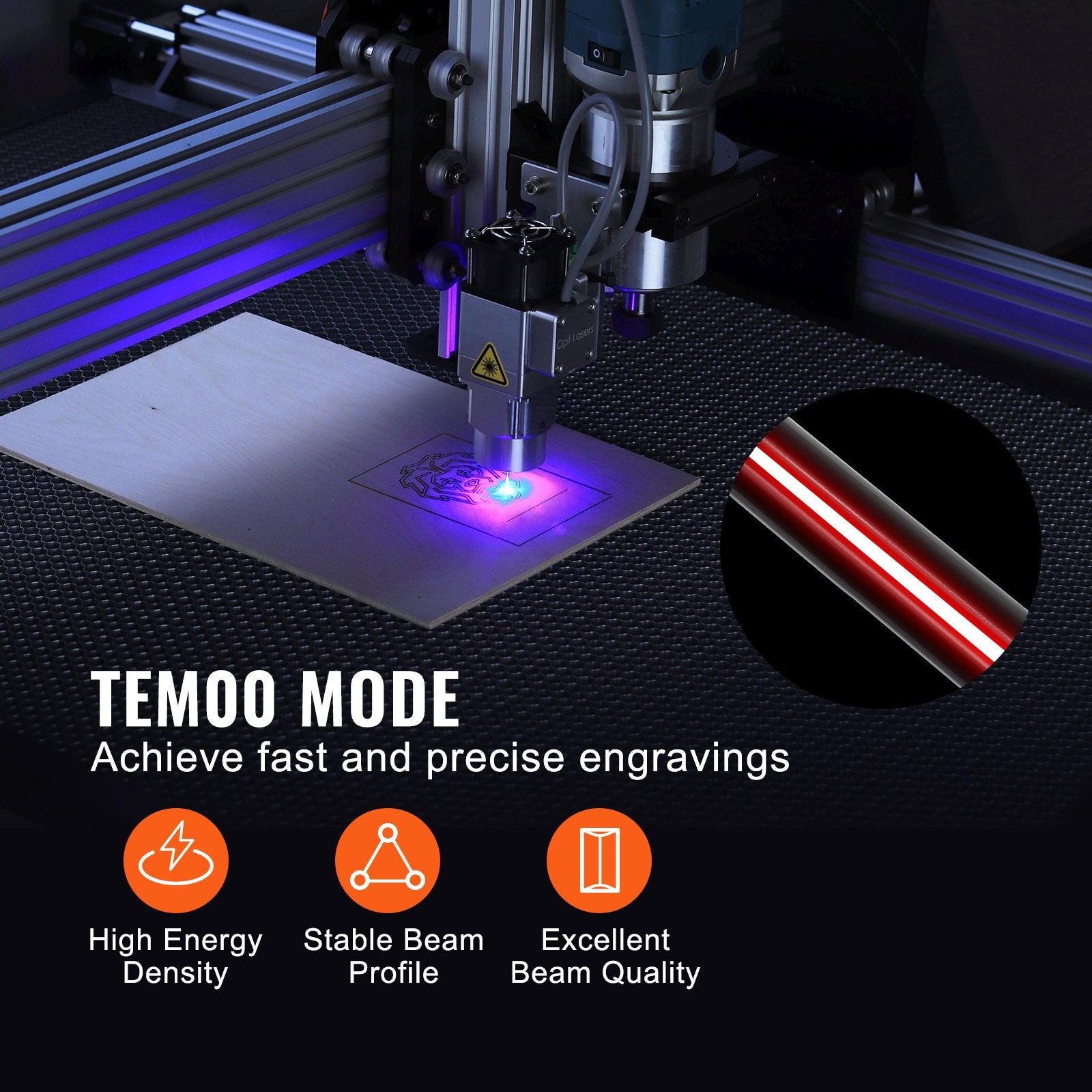 Laser Tube, 50W CO2 Laser Tube for Laser Engraver and Cutter Machine, 850 mm Length, 50 mm Diameter, Glass V952-CO2JGG50W00025GL9V9