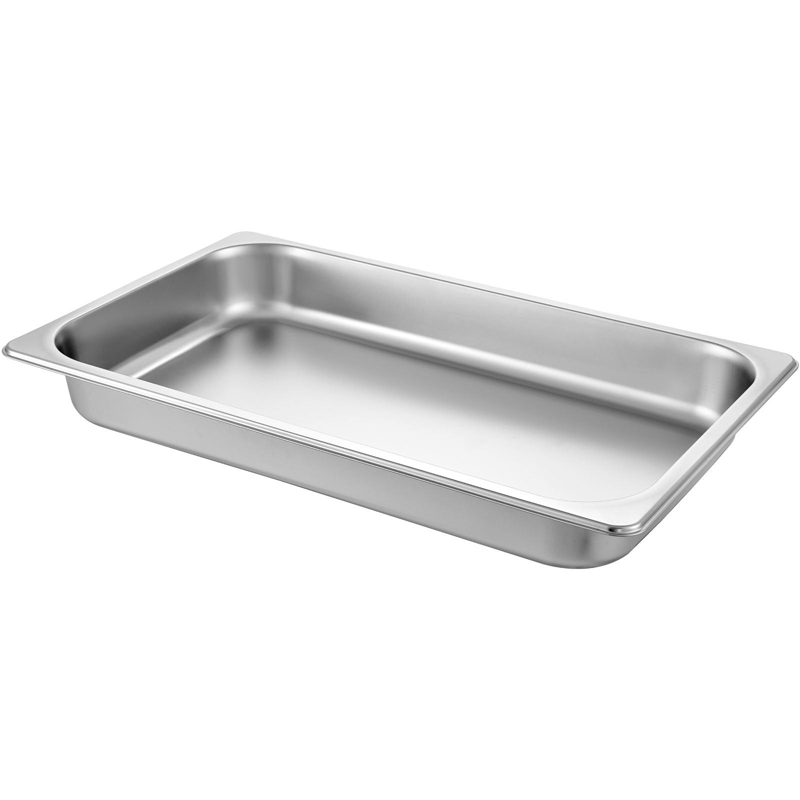 Hotel Pans Full Size 2.5 Inch Deep, Steam Table Pan 6 Pack , 22 Gauge/0.8mm Thick Stainless Steel Hotel Pan V952-CP20X12X2YCTZ6001V0