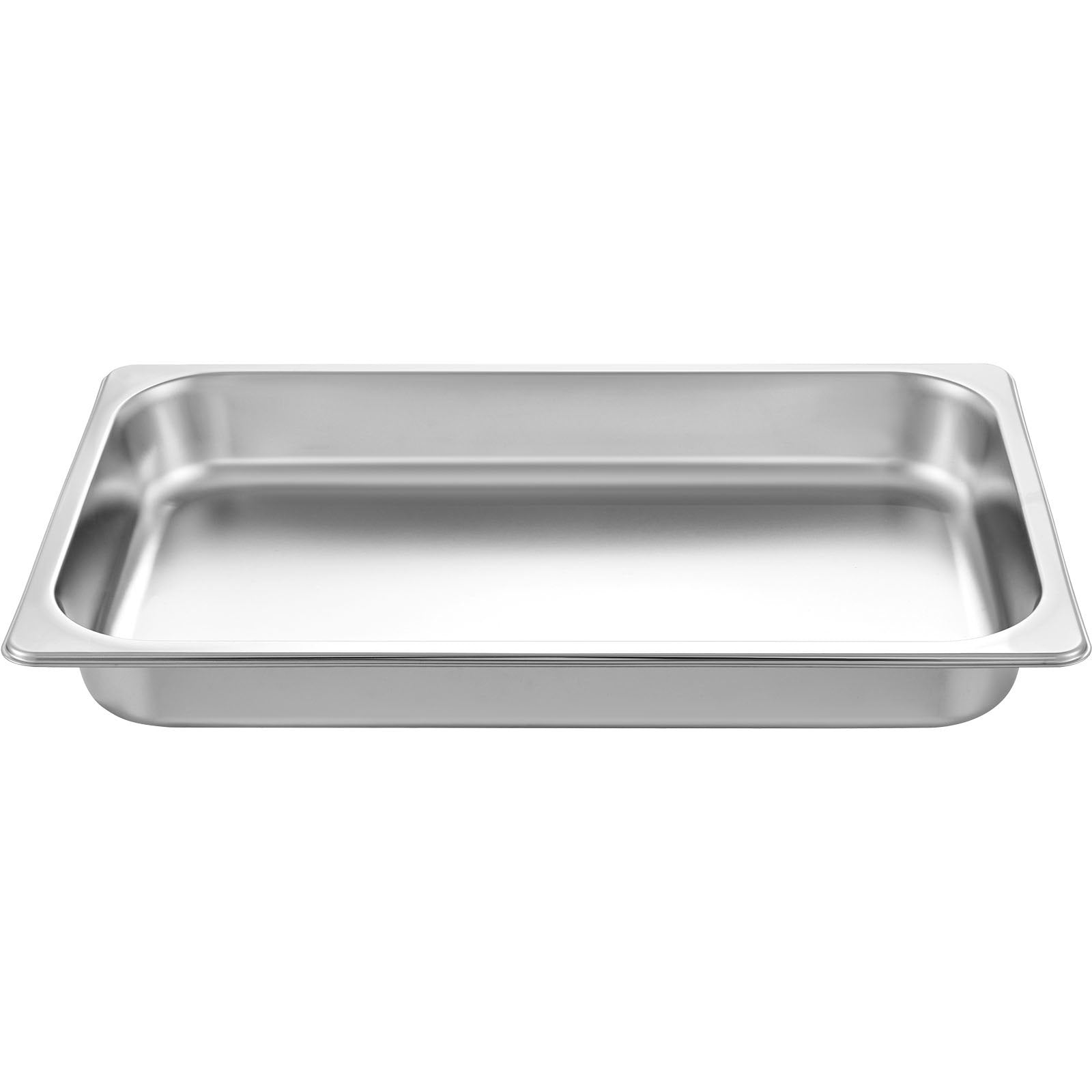 Hotel Pans Full Size 2.5 Inch Deep, Steam Table Pan 6 Pack , 22 Gauge/0.8mm Thick Stainless Steel Hotel Pan V952-CP20X12X2YCTZ6001V0